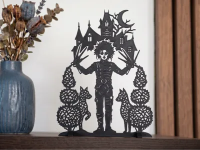 001 Edward Scissorhands Silhouette Art