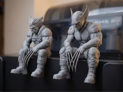 020 Wolverine on a ledge - Mask Unmasked