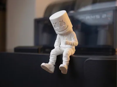 024 Sitting Marshmello - edge sitter