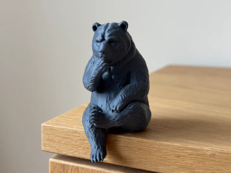 026 Thinking Bear Sitting on Shelf Figure