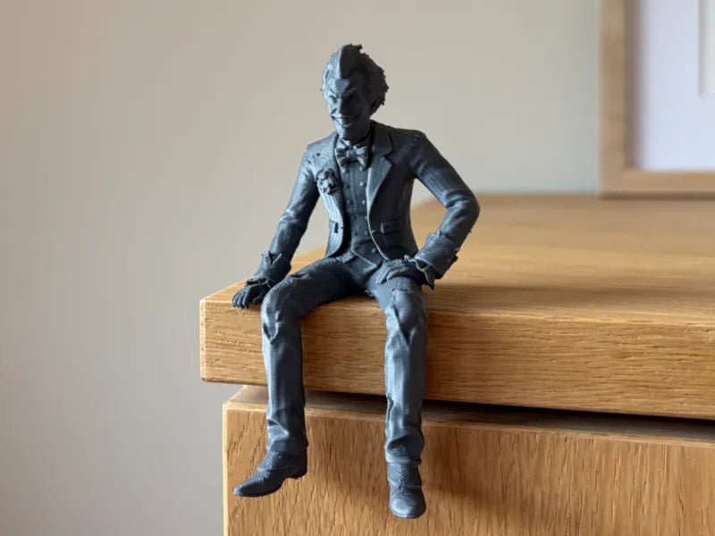 028 Joker Sitting on Shelf Figure Arkham Knight