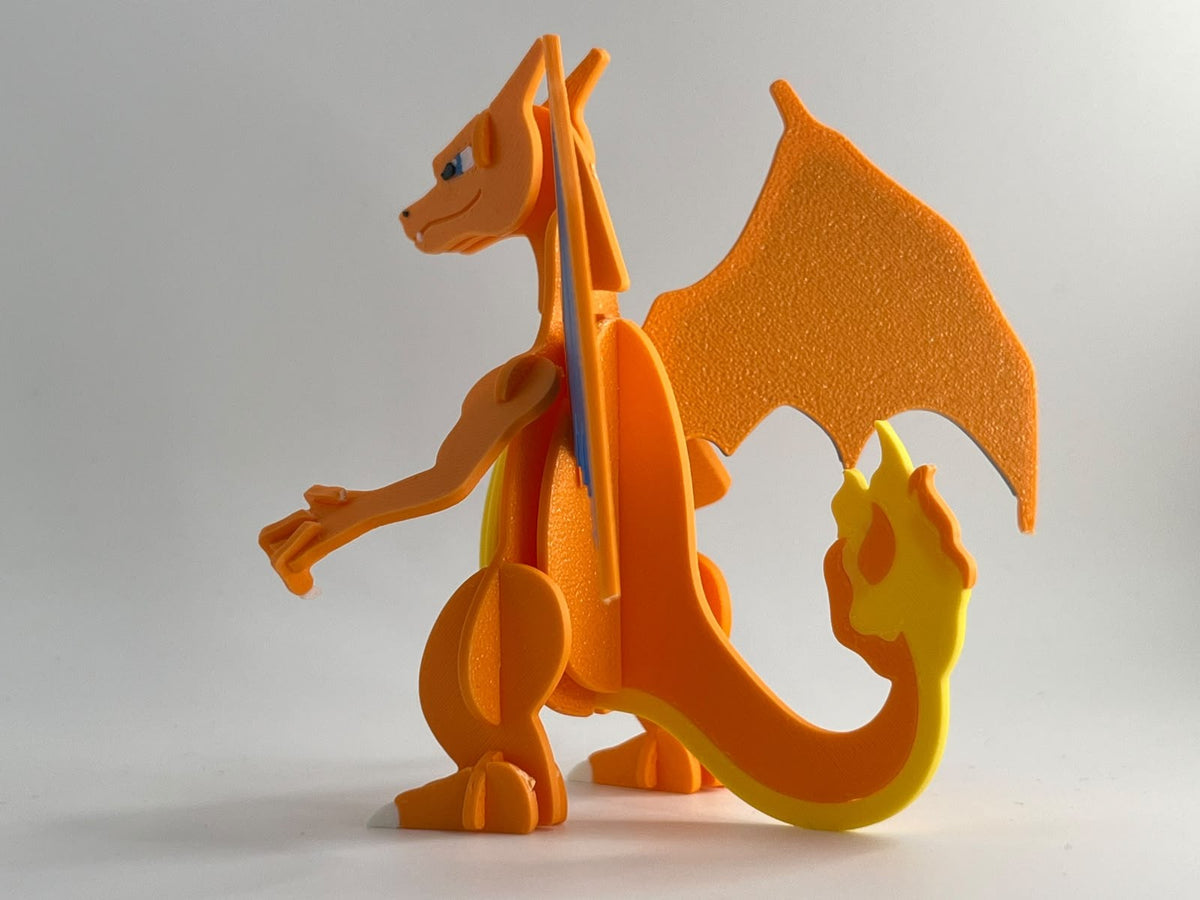 3D Printed Charizard DIY Puzzle Model Kit | Buildable Collectible Figure