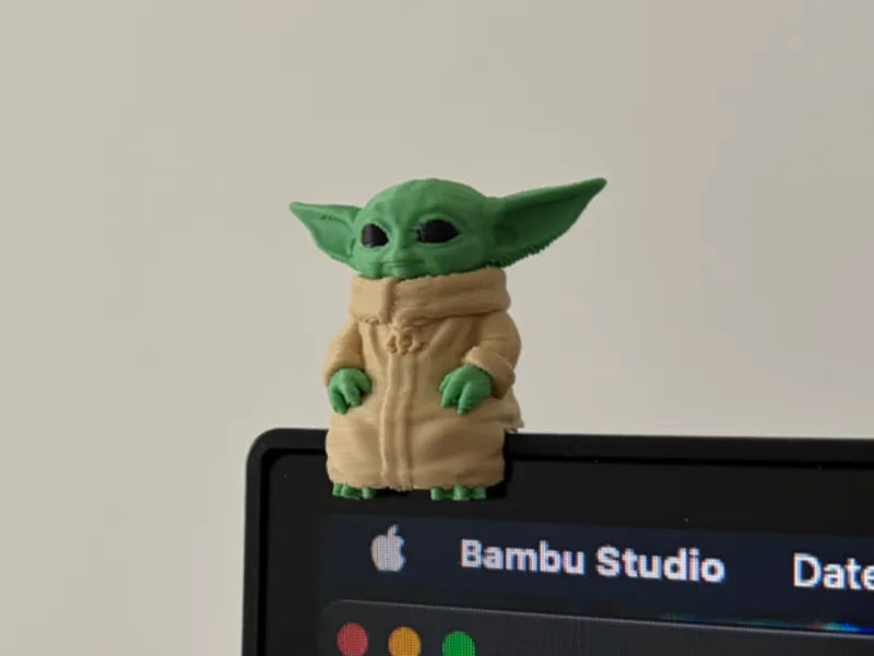 057 Mini Grogu Sitting on Monitor or Shelf Star Wars