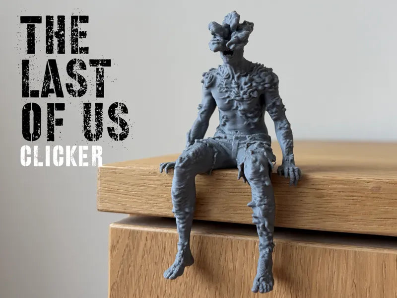 065 Clicker Sitting on Ledge Shelf - The Last of Us
