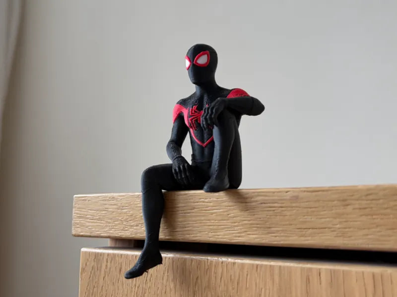 066 Miles Morales Sitting on Shelf Figure Spider-Man