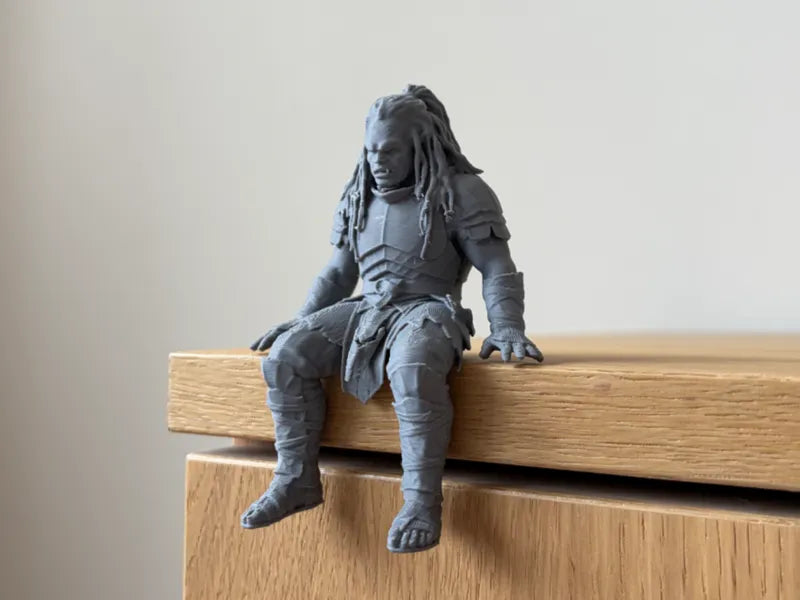 067 Uruk-hai Orc Lurtz Sitting on Shelf Figure LOTR