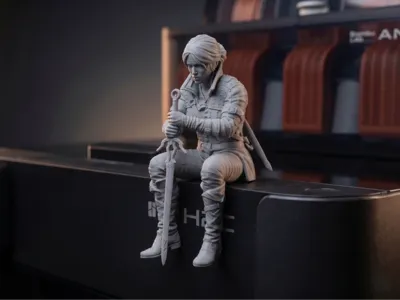 077 Ciri of Cintra The Witcher 3 - Desk Companion