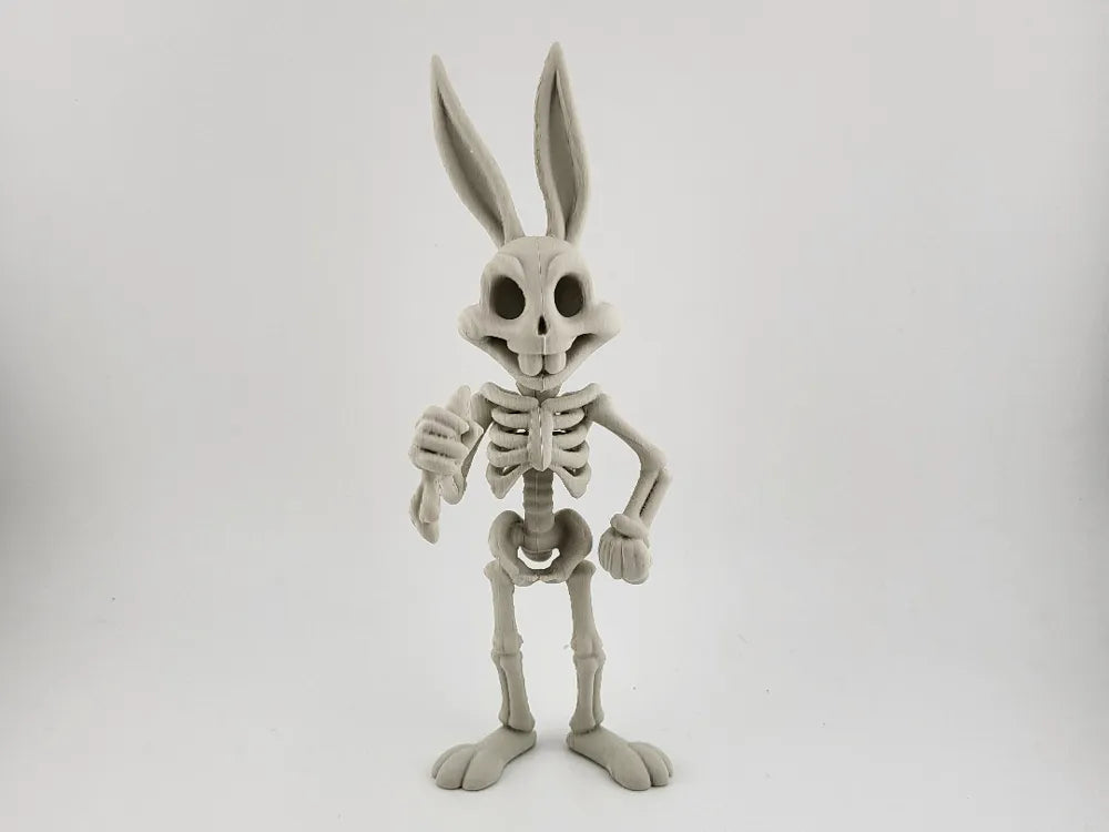 Bugs Bunny Skeleton Stylized 3D Print Model