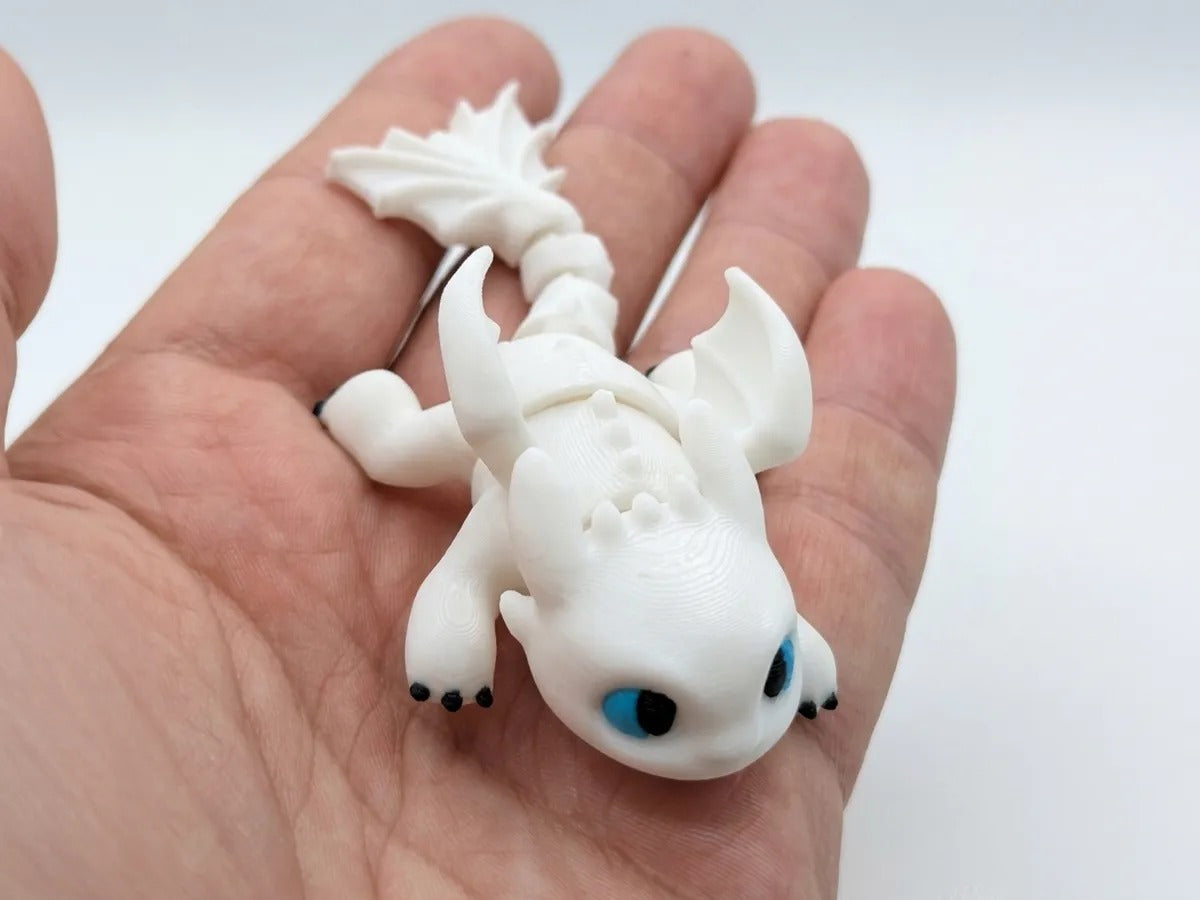 28 mini flexi Light Fury Pocket Dragon