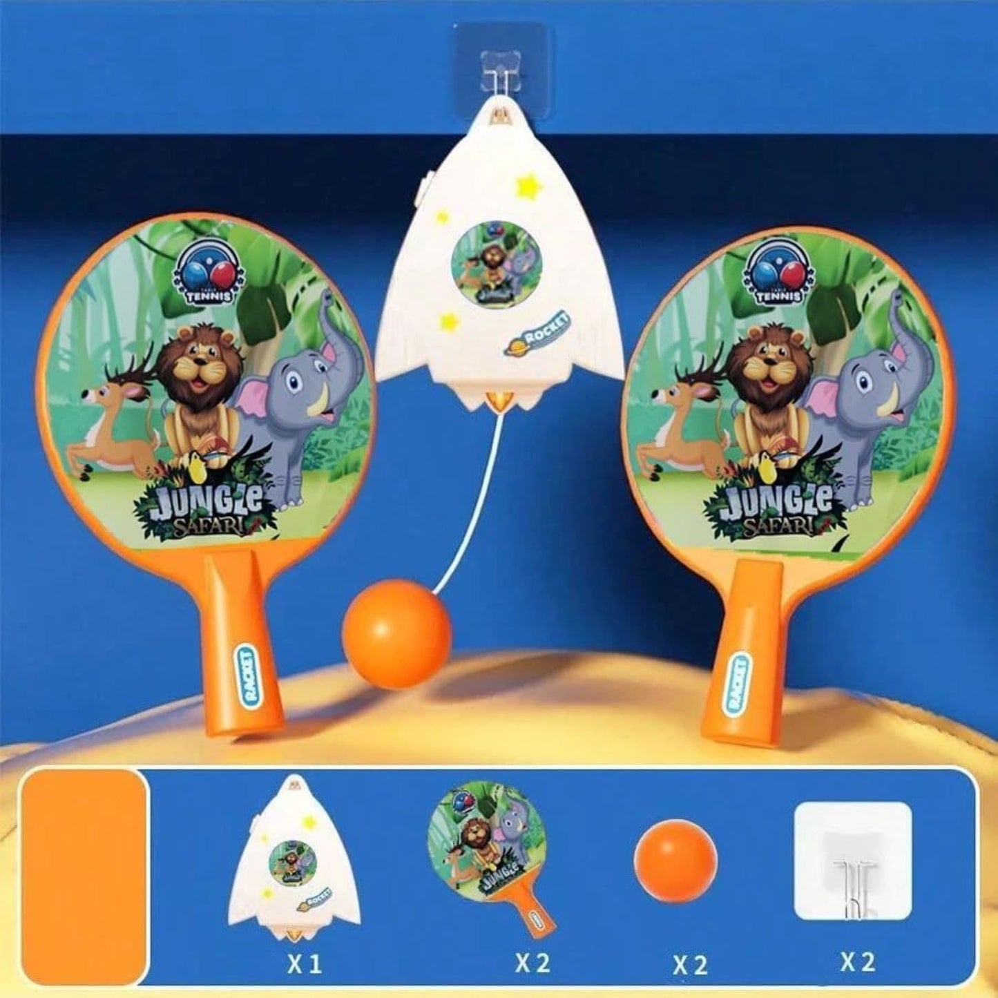 Indoor Hanging Table Tennis Set - Portable Ping Pong Fun for Any Room