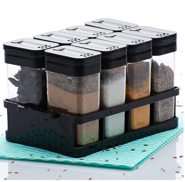 Air Tight Masala Storage Box (1 SET- 8 JARS)