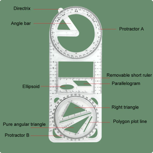 Multifunctional Geometric Ruler