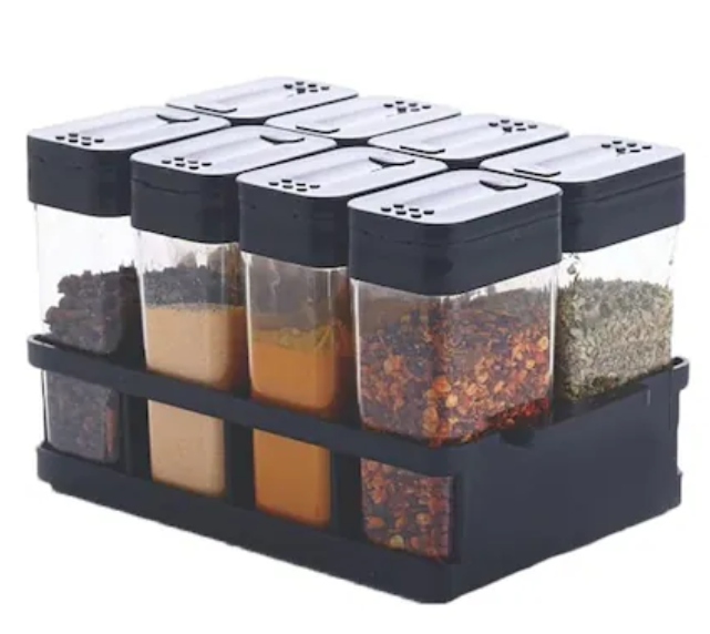 Air Tight Masala Storage Box (1 SET- 8 JARS)