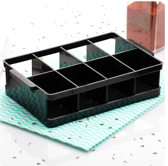 Air Tight Masala Storage Box (1 SET- 8 JARS)