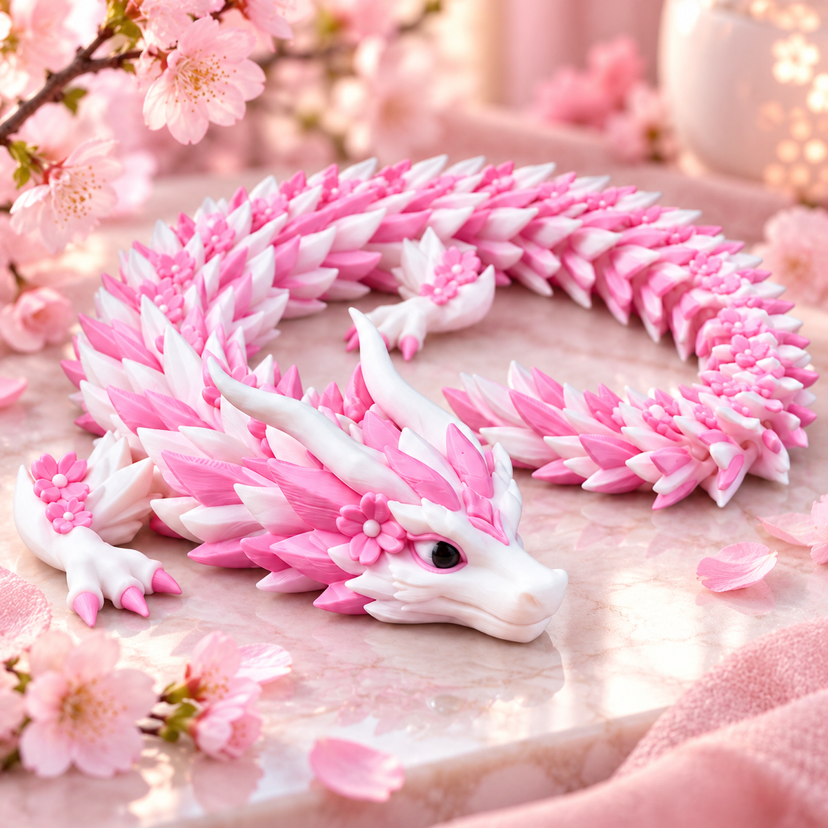 Sakuryn - Articulated Cherry-Blossom Dragon