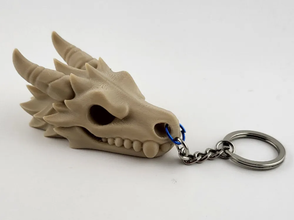 Dragon Skull Keychain