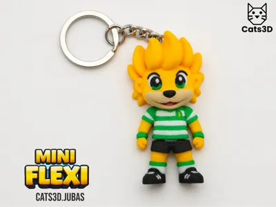 Jubas Mini Flexi Keychain Sporting CP Mascot