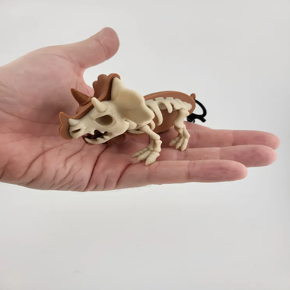 Kawaii Triceratops Keychain Cute Dinosaur Charm