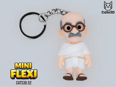 Mahatma Gandhi Mini Flexi Figure