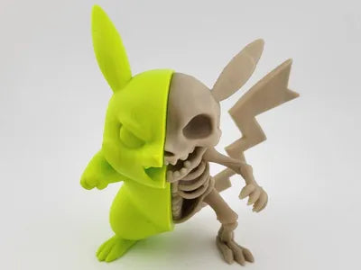 Pikachu pokemon Skeleton action Figure halloween