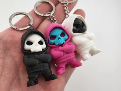 Street Skull Keychains Action Toy Hoodie Figures