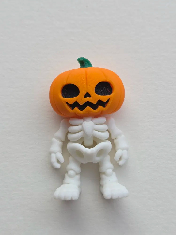 Tiny Flexi Pumpkin Skeleton