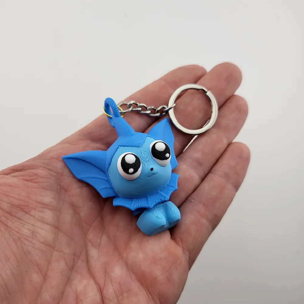 Vaporeon Pokemon Keychain Flexible 3D Flexi Toy