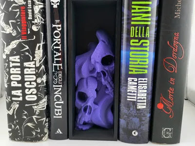 book nook fire skull