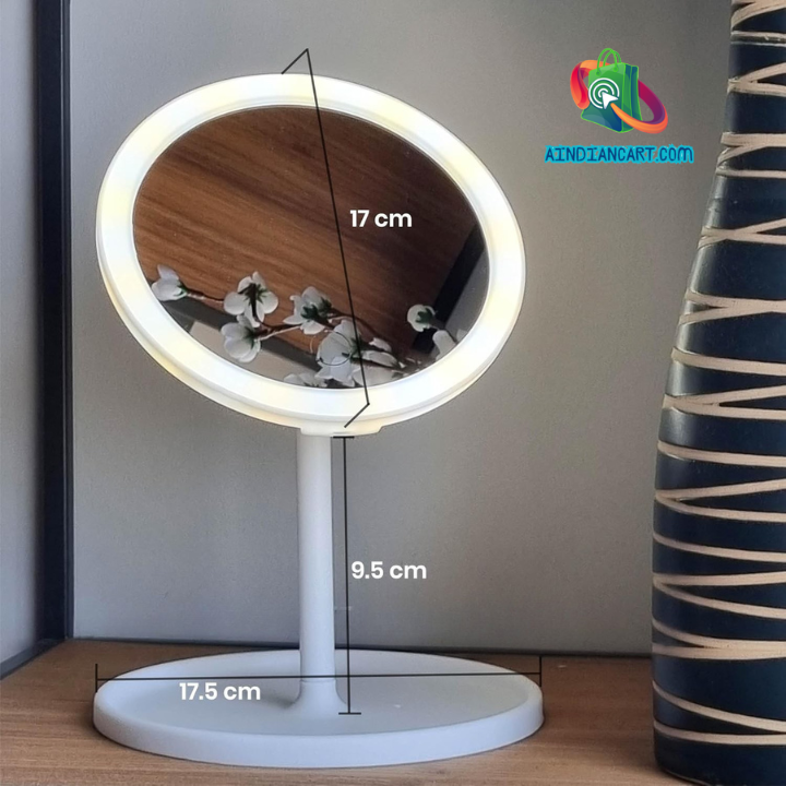 LumiGlow™ 3-Tone LED Vanity Mirror with Storage Tray