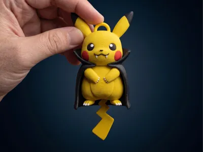008 Flexi Pika-Vamp Cute Halloween Articulated Toy