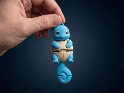 012 Wiggle Wiggle Articulated  Squirtle Keychain
