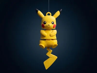 013 Articulated Pikachu Keychain AMS