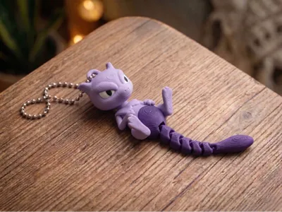 021 Articulated Mewtwo Keychain