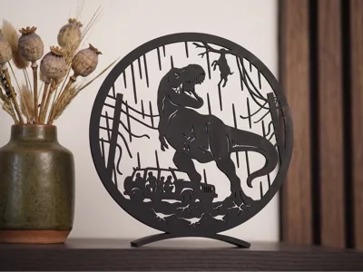 021 Welcome to Jurassic World - T-Rex Silhouette
