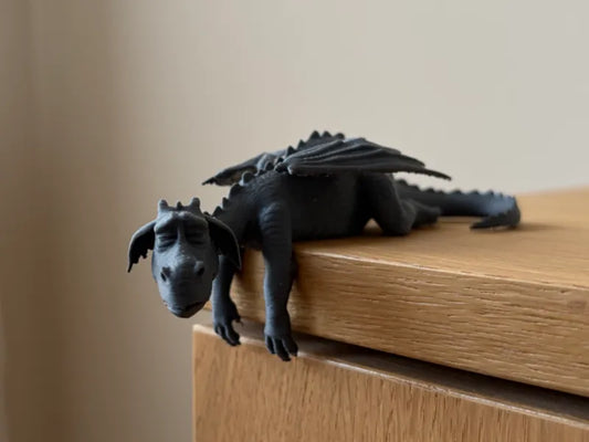 029 Sleepy Dragon Sitting on Shelf Figure