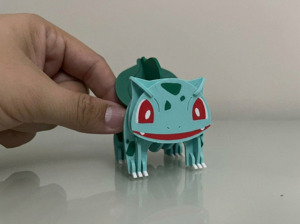 3D Printed Bulbasaur DIY Puzzle Model Kit | Buildable Collectible Figure