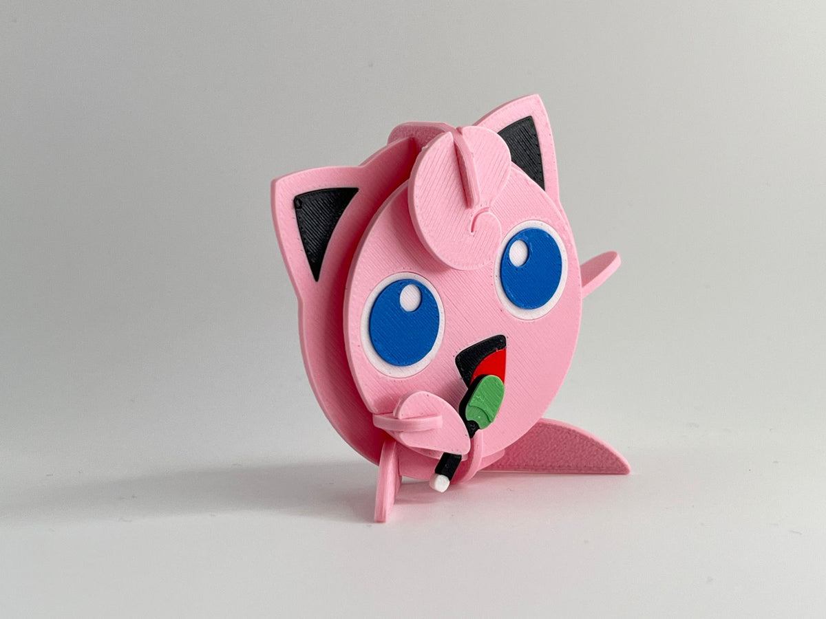 3D Printed Jigglypuff DIY Puzzle Model Kit | Buildable Collectible Figure