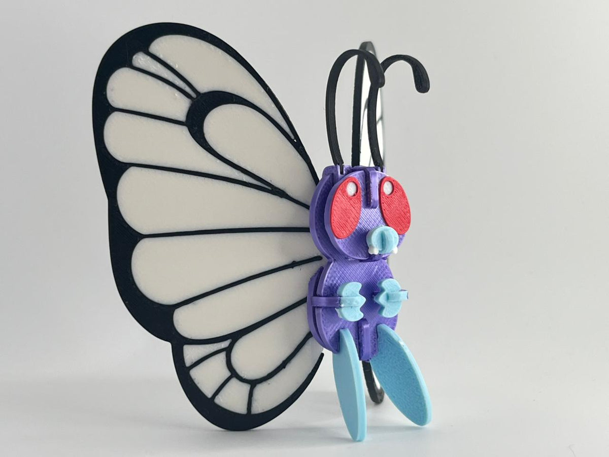 3D Printed Butterfree DIY Puzzle Model Kit | Buildable Collectible Figure