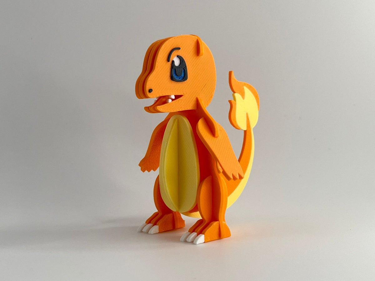 3D Printed Charmander DIY Puzzle Model Kit | Buildable Collectible Figure