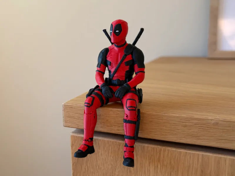 031 Deadpool Sitting Shelf Figure  AMS  Single Color