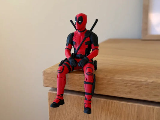 031 Deadpool Sitting Shelf Figure  AMS  Single Color