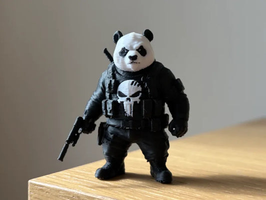 036 PUNISHBEAR  Panda Punisher Fan Art AMS One Color