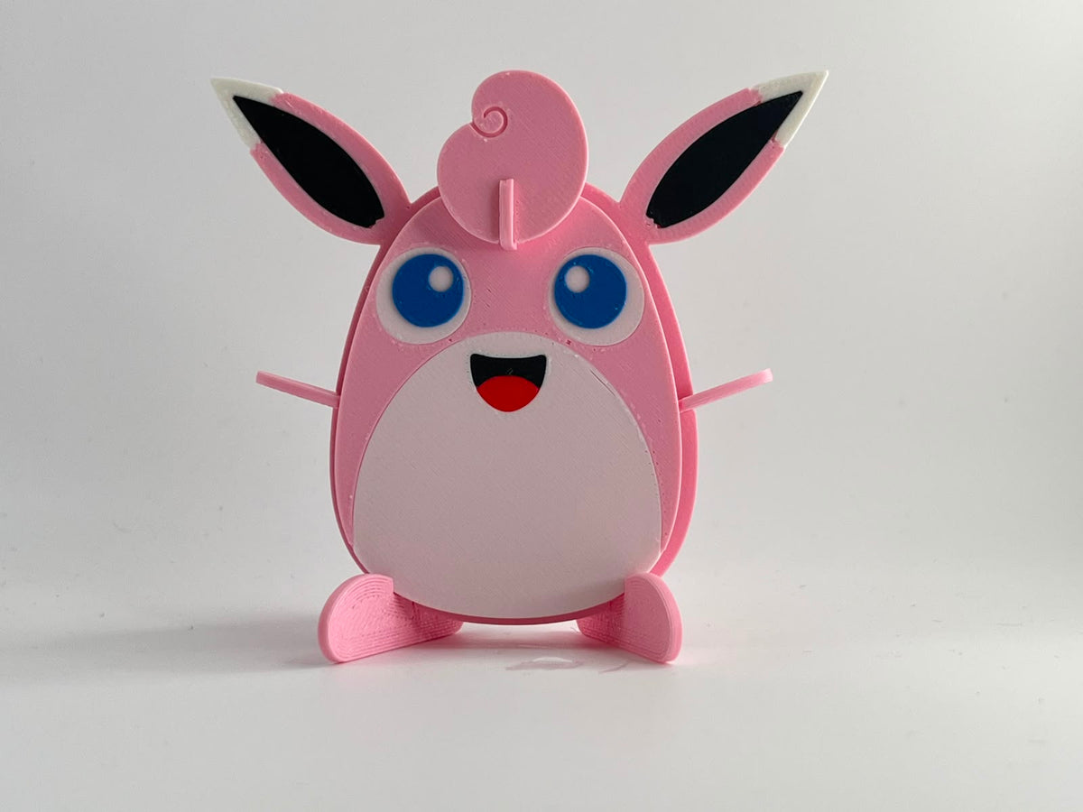3D Printed Wigglytuff DIY Puzzle Model Kit | Buildable Collectible Figure