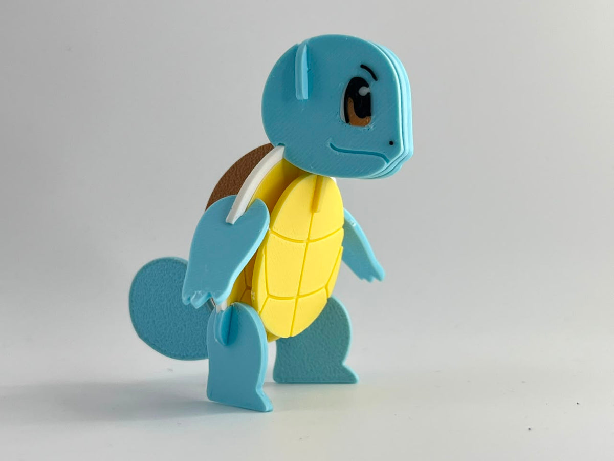 3D Printed Squirtle DIY Puzzle Model Kit | Buildable Collectible Figure