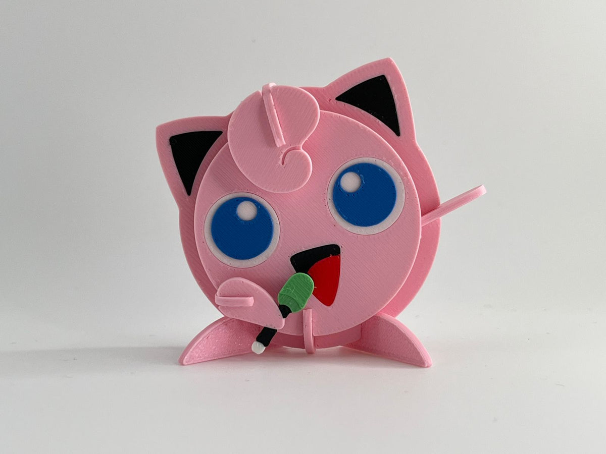 3D Printed Jigglypuff DIY Puzzle Model Kit | Buildable Collectible Figure