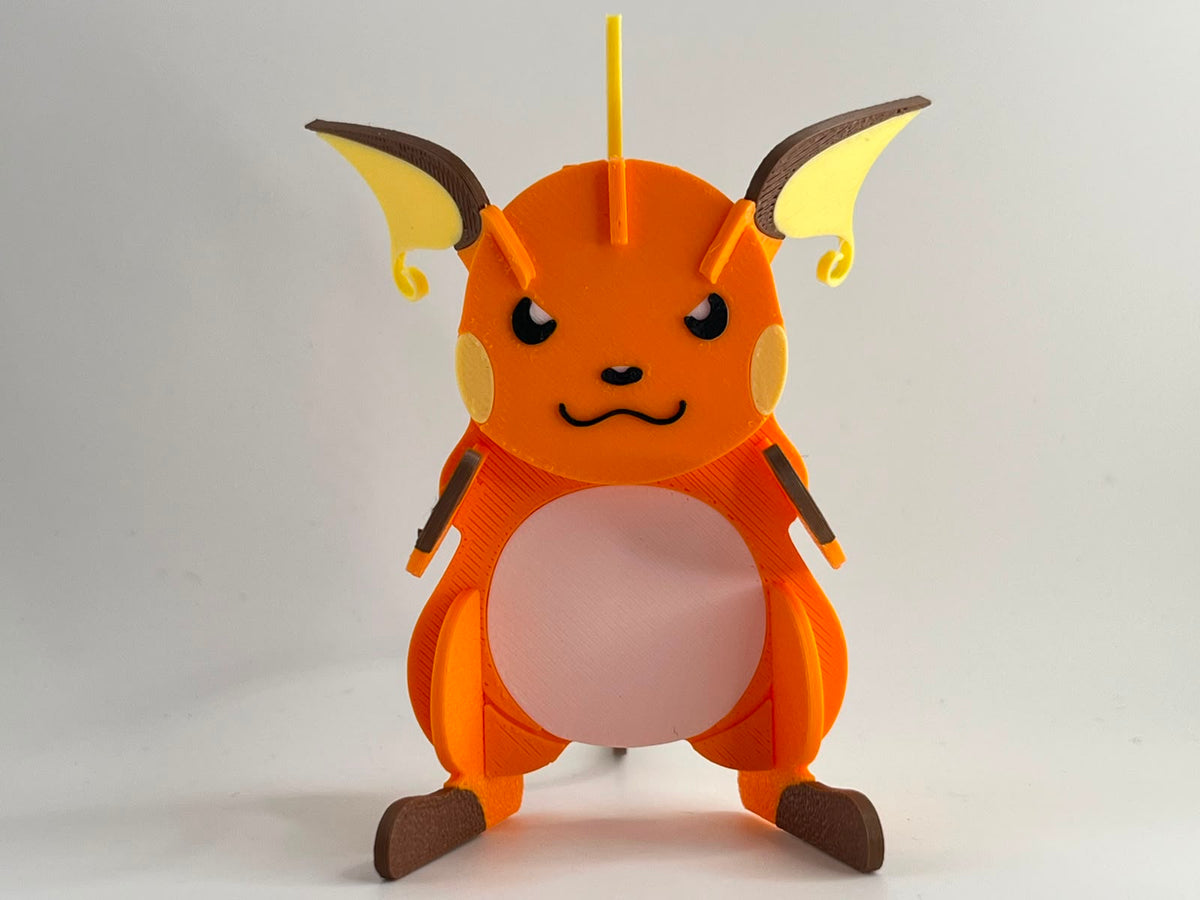 3D Printed Raichu DIY Puzzle Model Kit | Buildable Collectible Figure