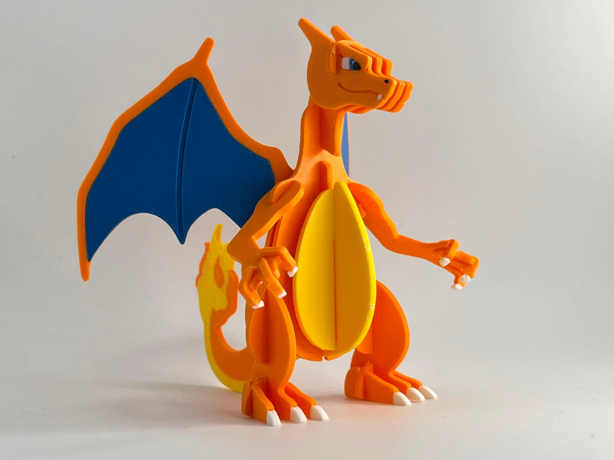 3D Printed Charizard DIY Puzzle Model Kit | Buildable Collectible Figure