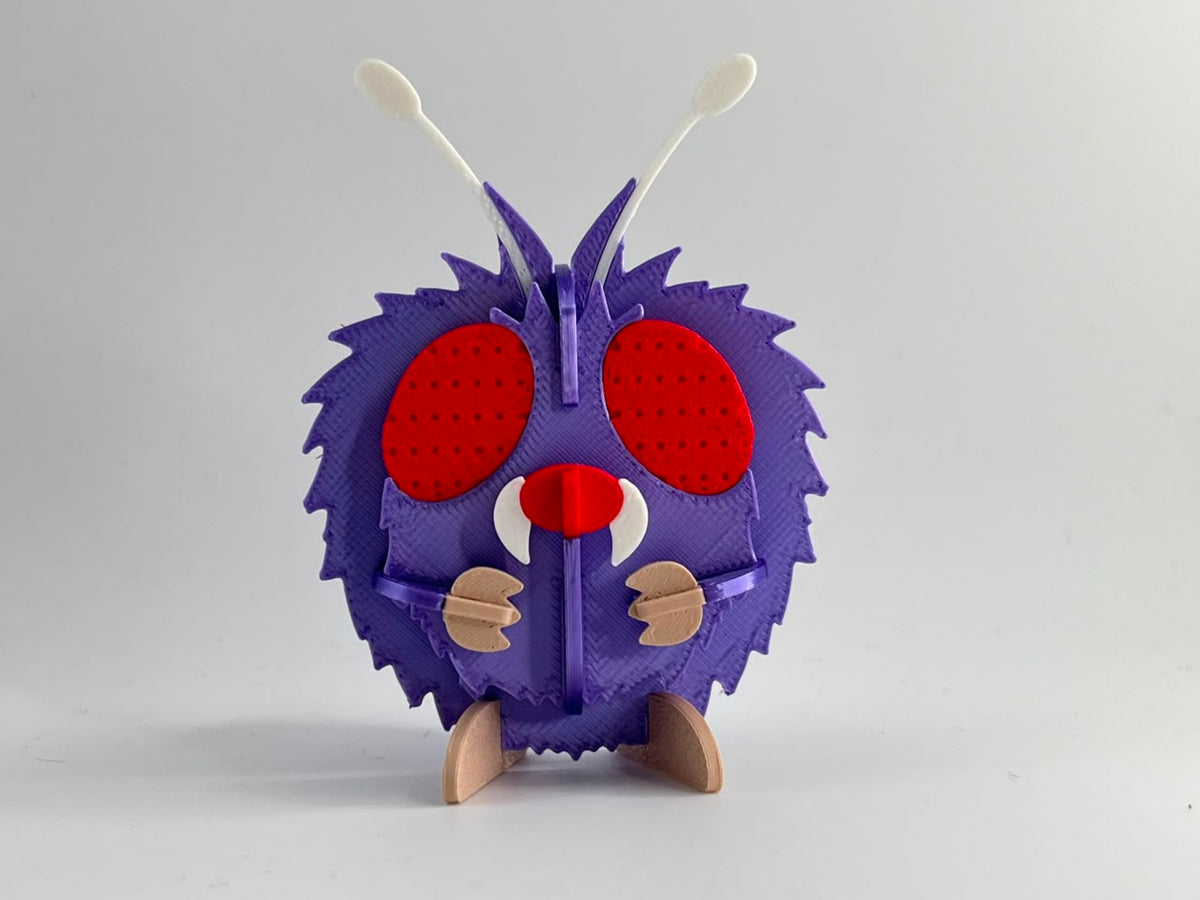 3D Printed Venonat DIY Puzzle Model Kit | Buildable Collectible Figure