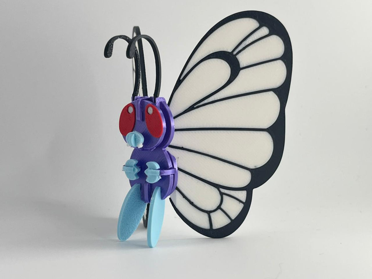 3D Printed Butterfree DIY Puzzle Model Kit | Buildable Collectible Figure