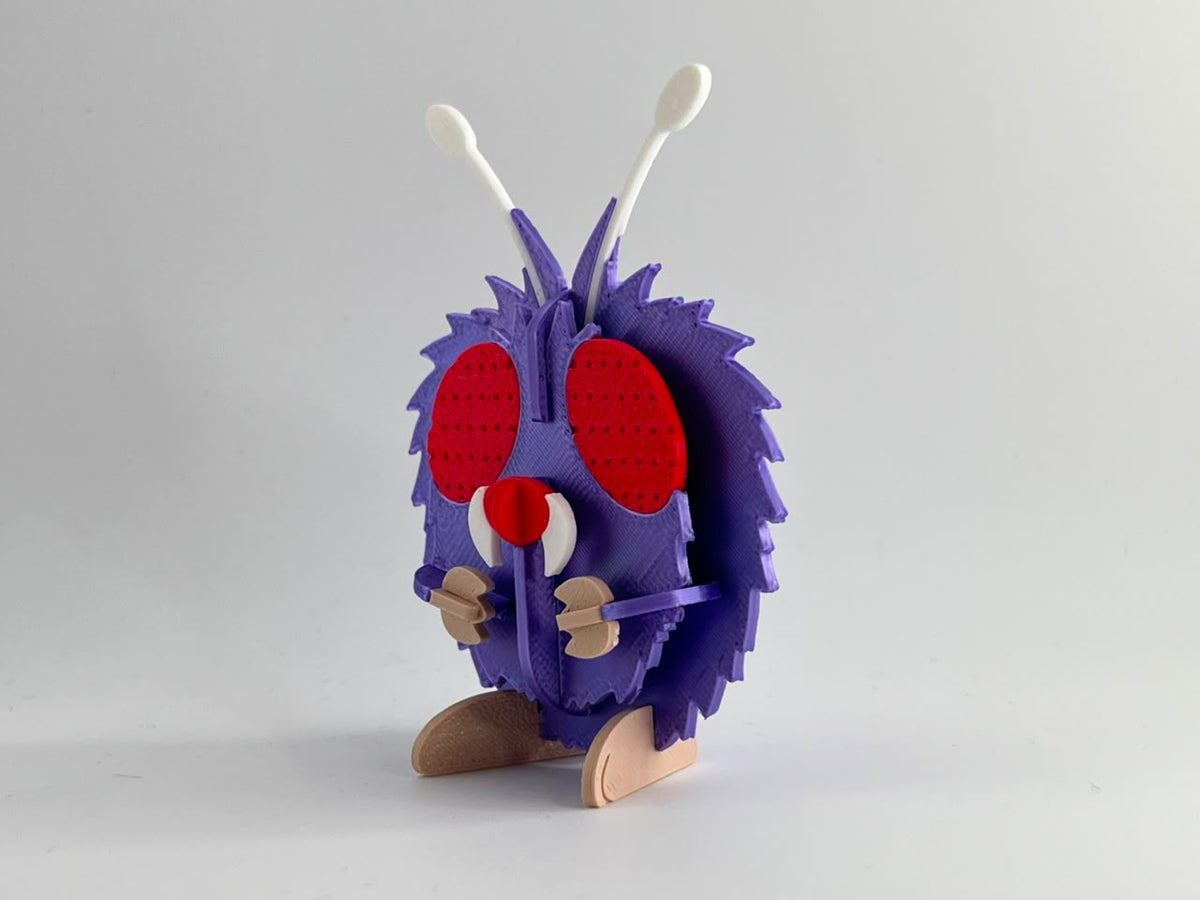 3D Printed Venonat DIY Puzzle Model Kit | Buildable Collectible Figure